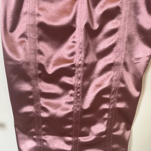 City Lux Mauve Pink Satin Dress, Medium - Picture 5 of 16